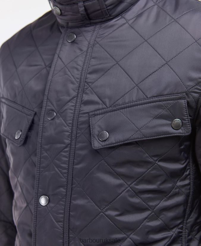 Tourer Ariel Polar Quilted Jacket Barbour Men R08LB6120 Clothing Charcoal
