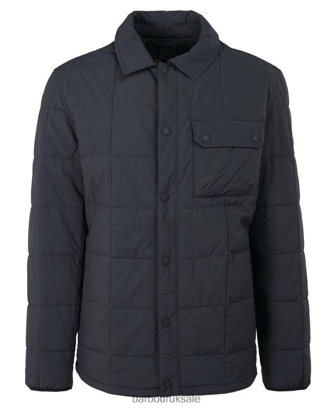 Touring Quilted Shirt Jacket Barbour Men R08LB6131 Clothing Classic Black
