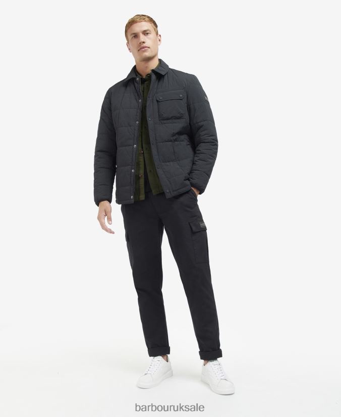 Touring Quilted Shirt Jacket Barbour Men R08LB6131 Clothing Classic Black