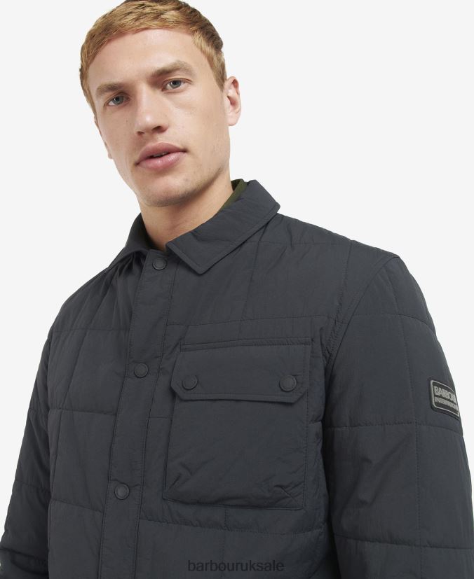 Touring Quilted Shirt Jacket Barbour Men R08LB6131 Clothing Classic Black