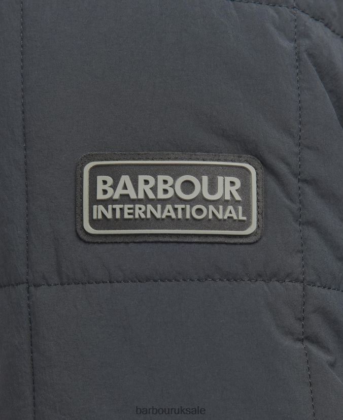 Touring Quilted Shirt Jacket Barbour Men R08LB6131 Clothing Classic Black