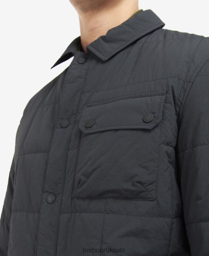 Touring Quilted Shirt Jacket Barbour Men R08LB6131 Clothing Classic Black