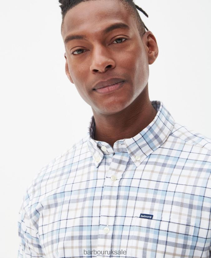 Adderstone Tailored Shirt Barbour Men R08LB6384 Clothing Classic White
