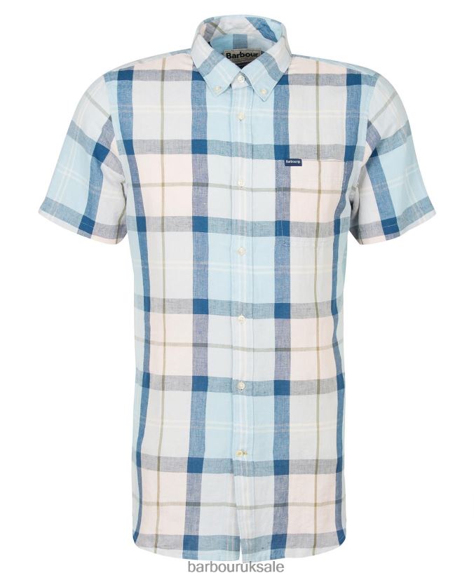 Angus Tailored Shirt Barbour Men R08LB6429 Clothing Pink Salt Tartan