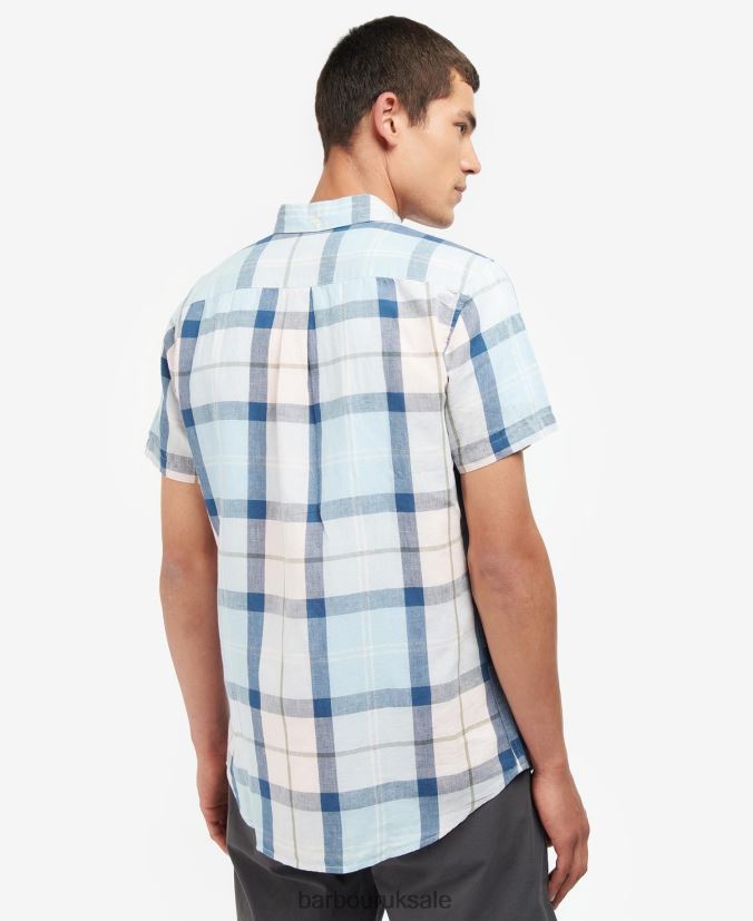 Angus Tailored Shirt Barbour Men R08LB6429 Clothing Pink Salt Tartan