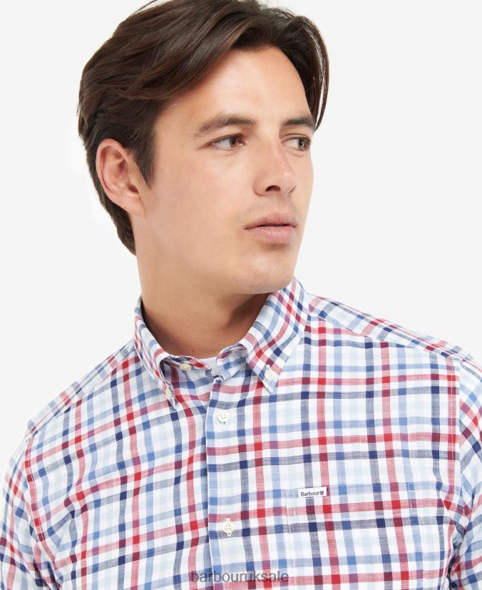 Barbout Kinson Tailored Shirt Barbour Men R08LB6365 Clothing Classic Pink