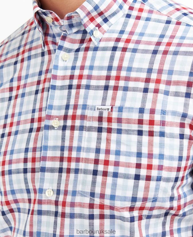 Barbout Kinson Tailored Shirt Barbour Men R08LB6365 Clothing Classic Pink