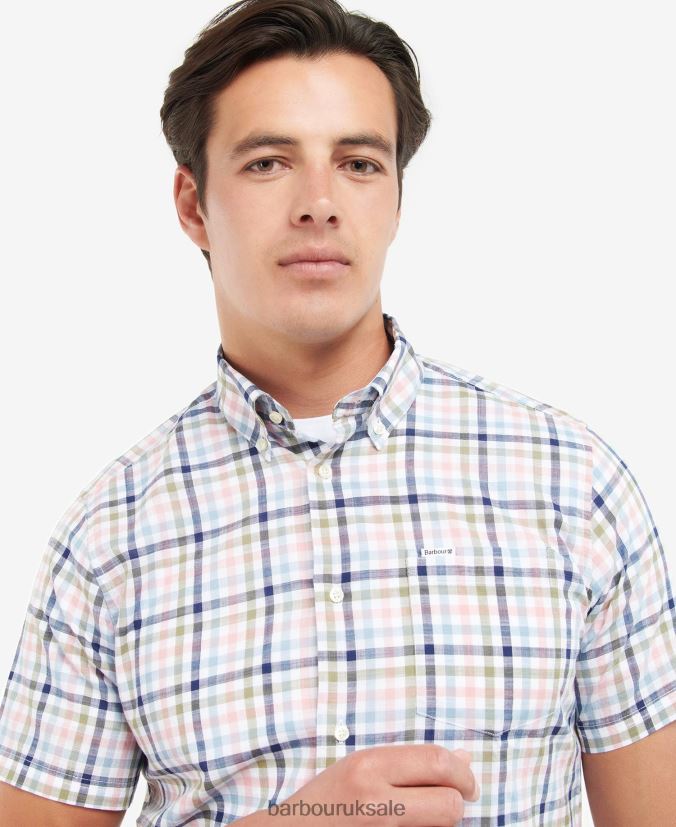 Barbout Kinson Tailored Shirt Barbour Men R08LB6437 Clothing Classic Pink
