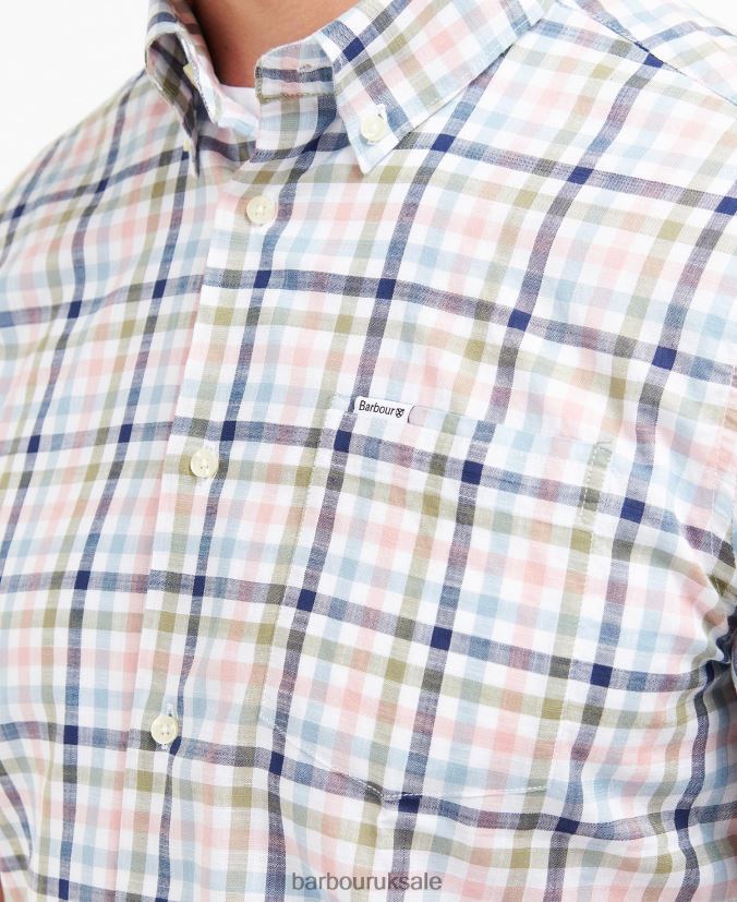 Barbout Kinson Tailored Shirt Barbour Men R08LB6437 Clothing Classic Pink