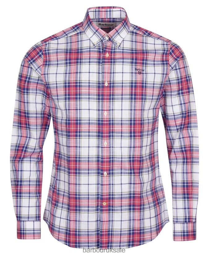 Blakelow Tailored Shirt Barbour Men R08LB6355 Clothing Whisper White