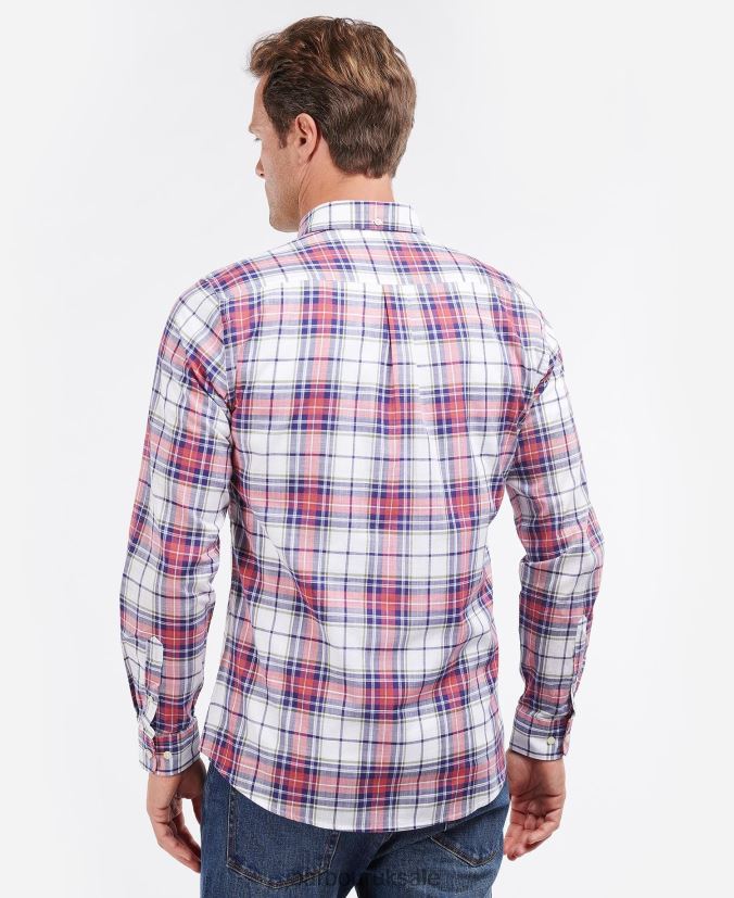 Blakelow Tailored Shirt Barbour Men R08LB6355 Clothing Whisper White