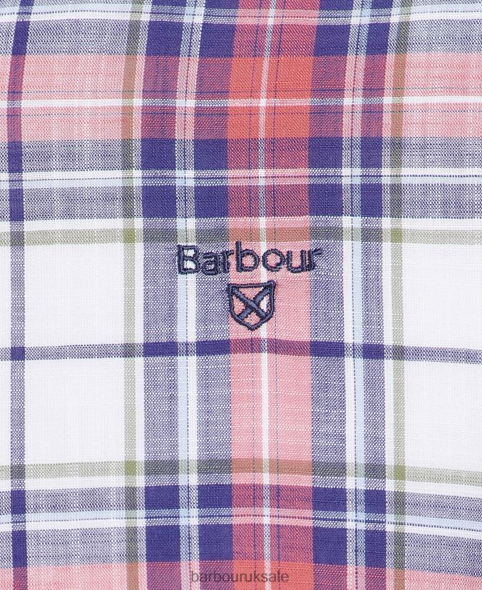 Blakelow Tailored Shirt Barbour Men R08LB6355 Clothing Whisper White