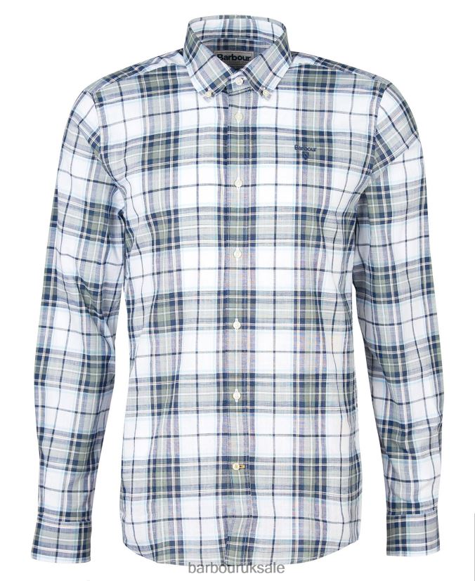 Blakelow Tailored Shirt Barbour Men R08LB6440 Clothing Whisper White