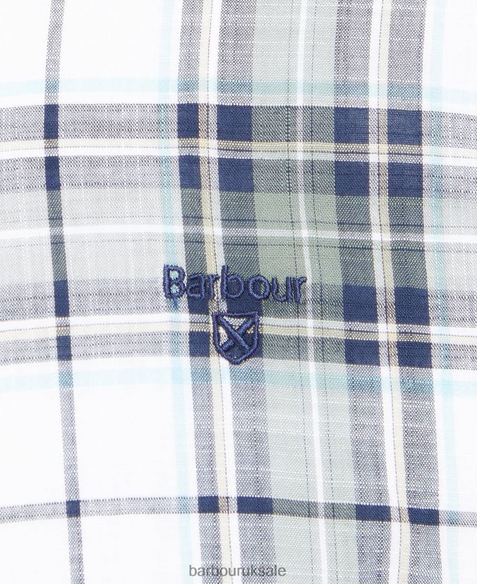 Blakelow Tailored Shirt Barbour Men R08LB6440 Clothing Whisper White