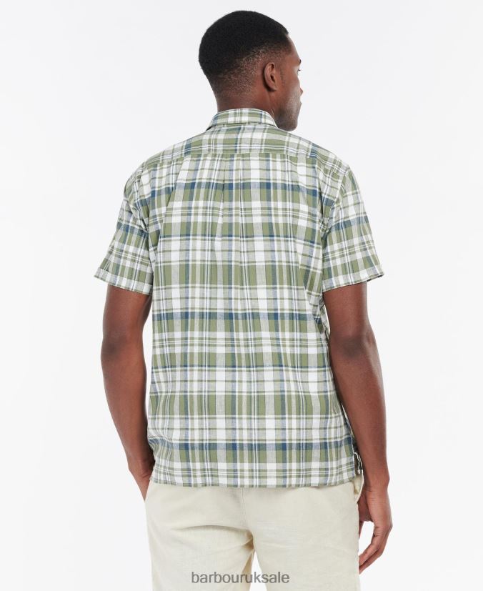 Bodmin Short Sleeve Summer Shirt Barbour Men R08LB6396 Clothing Olive