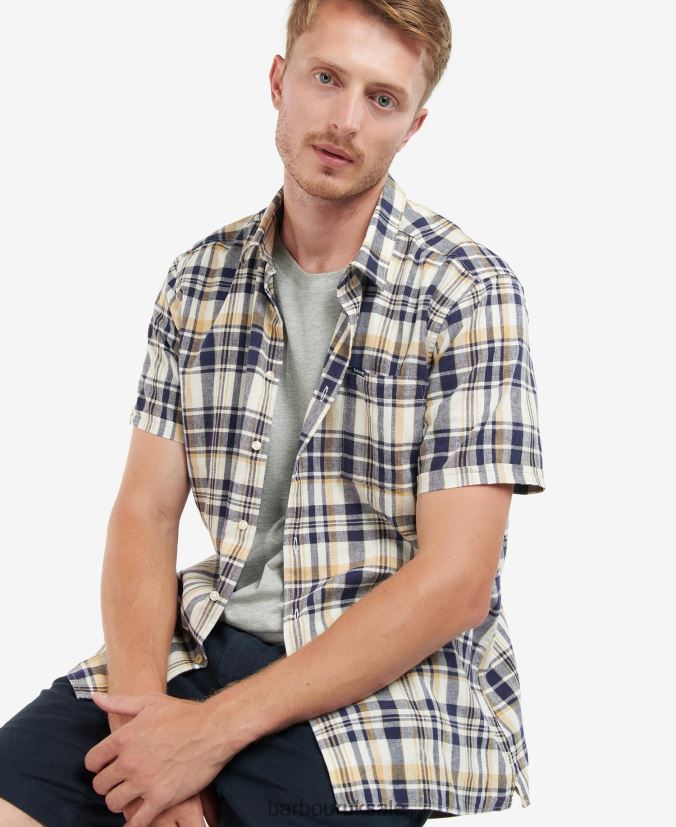 Bodmin Short Sleeve Summer Shirt Barbour Men R08LB6421 Clothing Olive