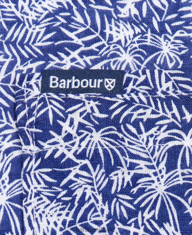 Braithwaite Short Sleeve Summer Shirt Barbour Men R08LB6313 Clothing Dusty Olive