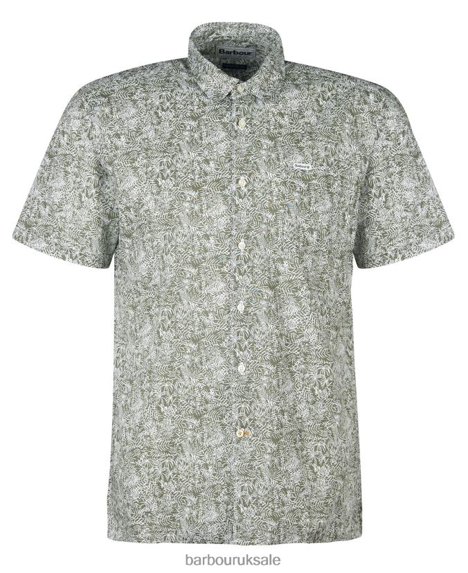 Braithwaite Short Sleeve Summer Shirt Barbour Men R08LB6503 Clothing Inky Blue