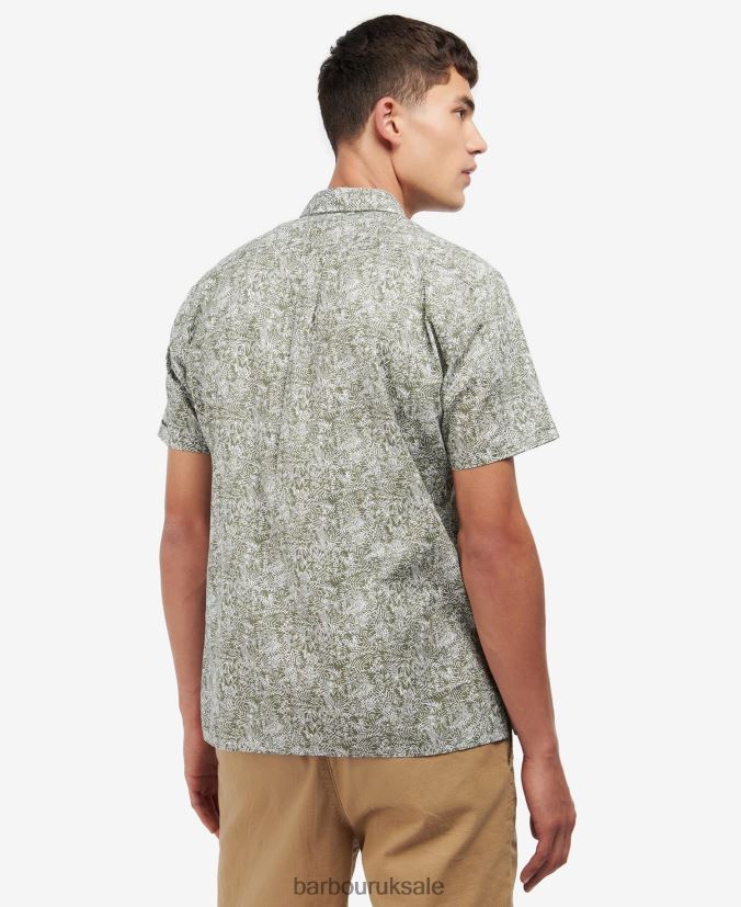 Braithwaite Short Sleeve Summer Shirt Barbour Men R08LB6503 Clothing Inky Blue