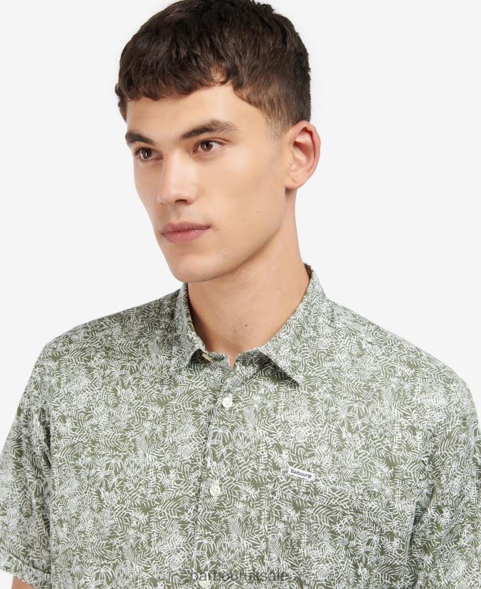 Braithwaite Short Sleeve Summer Shirt Barbour Men R08LB6503 Clothing Inky Blue