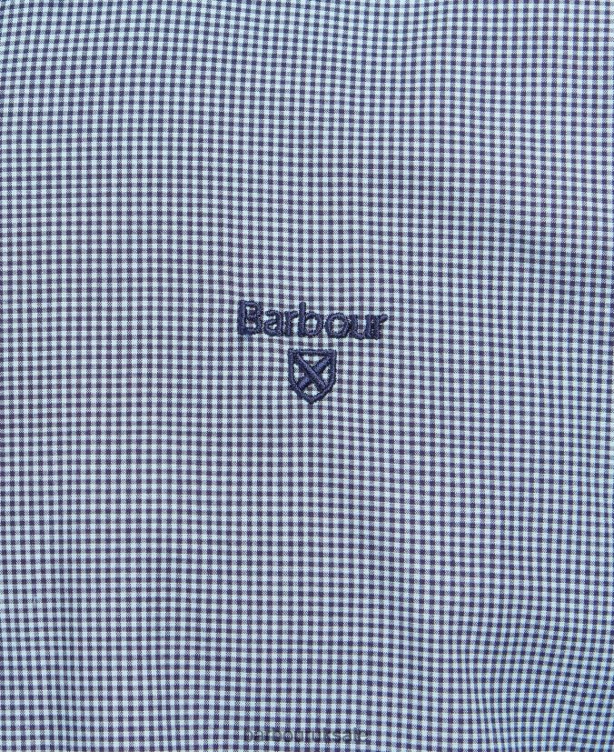 Britland Tailored Shirt Barbour Men R08LB6497 Clothing Inky Blue
