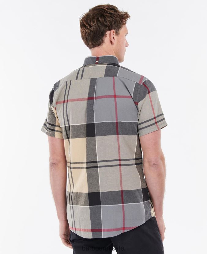 Douglas Short Sleeve Tailored Shirt Barbour Men R08LB6363 Clothing Summer Navy