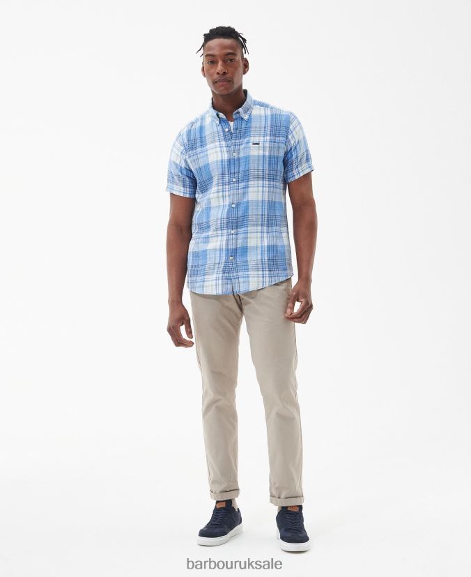 Ellerburn Tailored Shirt Barbour Men R08LB6368 Clothing Classic White