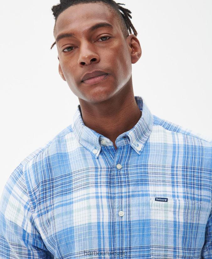 Ellerburn Tailored Shirt Barbour Men R08LB6368 Clothing Classic White
