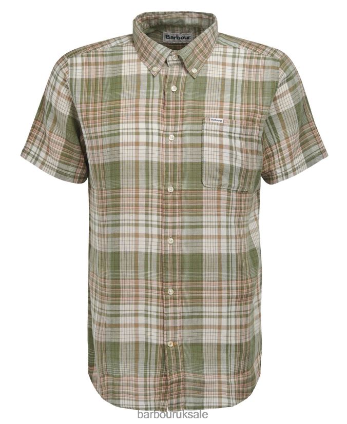 Ellerburn Tailored Shirt Barbour Men R08LB6404 Clothing Classic White