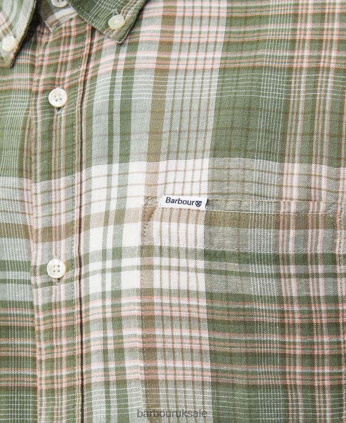 Ellerburn Tailored Shirt Barbour Men R08LB6404 Clothing Classic White