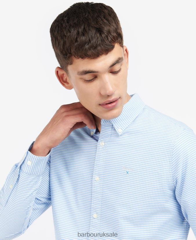 Gingham Oxford Tailored Shirt Barbour Men R08LB6402 Clothing Classic Pink