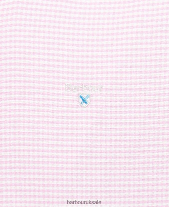 Gingham Oxford Tailored Shirt Barbour Men R08LB6405 Clothing Classic Pink