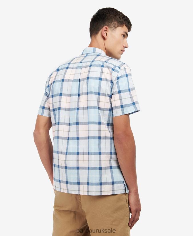 Gordon Short Sleeve Tailored Shirt Barbour Men R08LB6448 Clothing Amble Sand Tartan