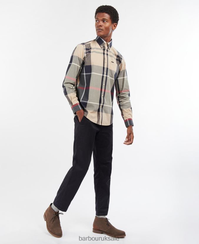Harris Tailored Shirt Barbour Men R08LB6306 Clothing Summer Navy