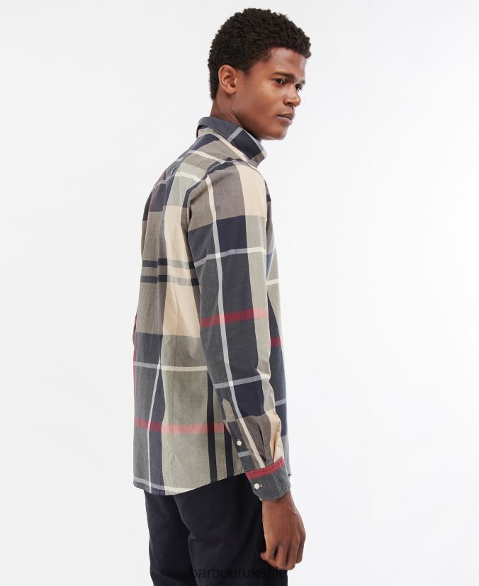 Harris Tailored Shirt Barbour Men R08LB6306 Clothing Summer Navy