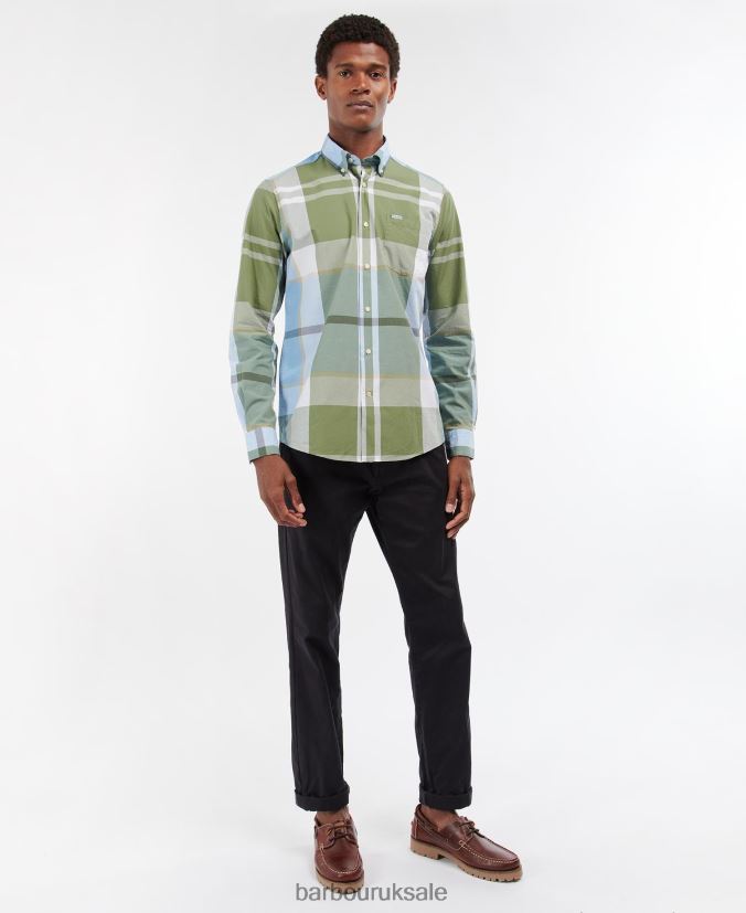 Harris Tailored Shirt Barbour Men R08LB6335 Clothing Summer Navy