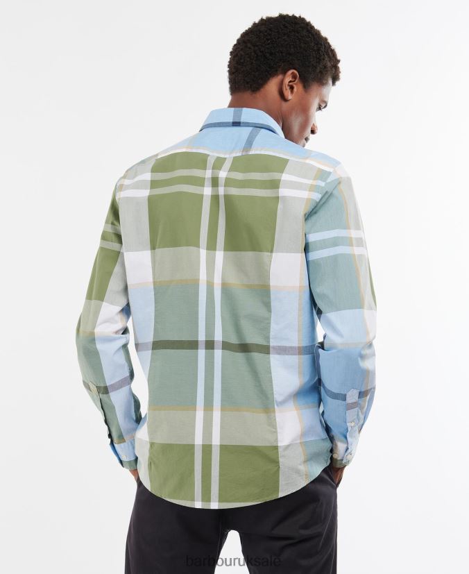 Harris Tailored Shirt Barbour Men R08LB6335 Clothing Summer Navy