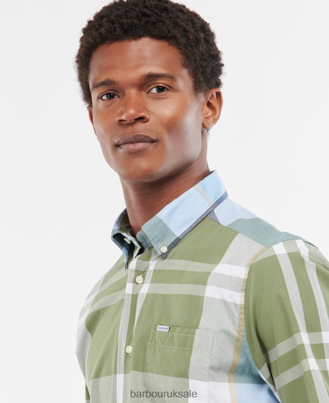 Harris Tailored Shirt Barbour Men R08LB6335 Clothing Summer Navy