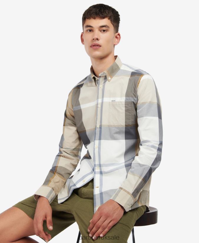 Harris Tailored Shirt Barbour Men R08LB6359 Clothing Kielder Blue Tartan