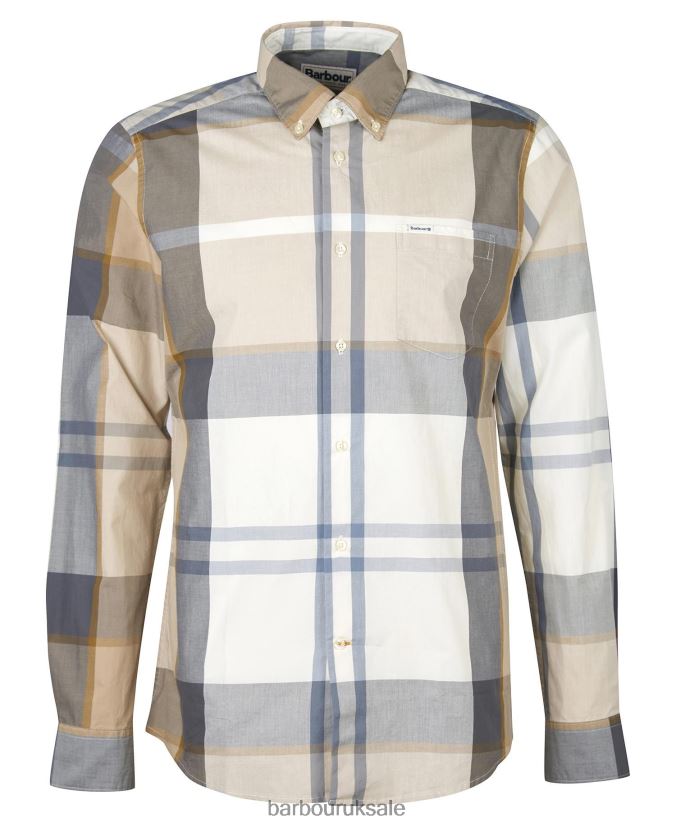Harris Tailored Shirt Barbour Men R08LB6359 Clothing Kielder Blue Tartan
