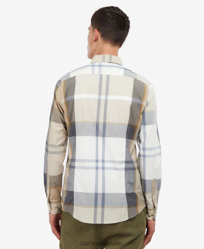 Harris Tailored Shirt Barbour Men R08LB6359 Clothing Kielder Blue Tartan