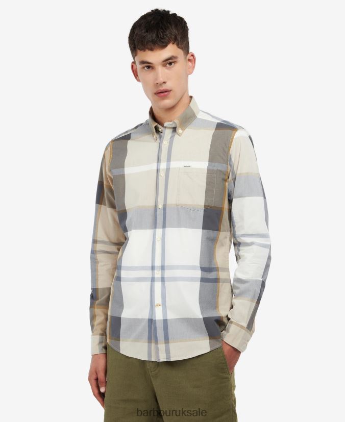 Harris Tailored Shirt Barbour Men R08LB6359 Clothing Kielder Blue Tartan