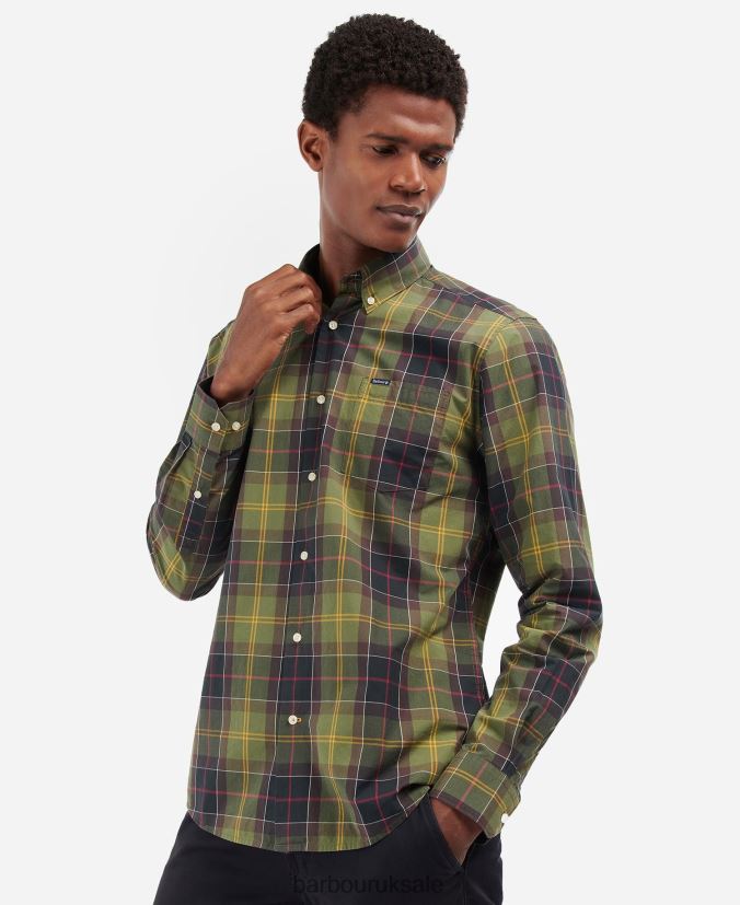 Kippford Tailored Shirt Barbour Men R08LB6398 Clothing Dress Tartan