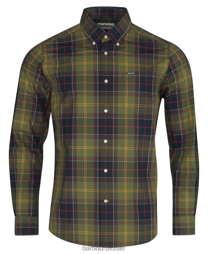 Kippford Tailored Shirt Barbour Men R08LB6398 Clothing Dress Tartan