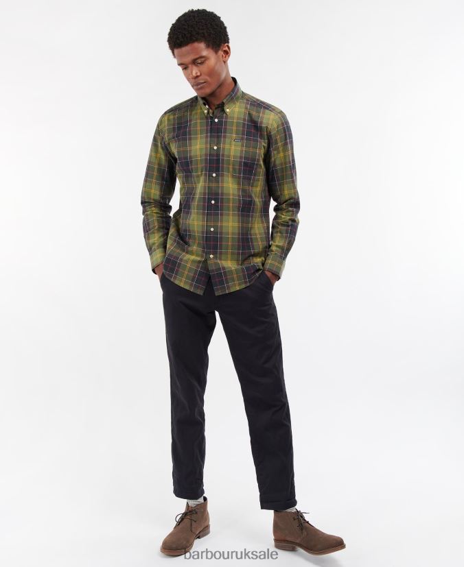 Kippford Tailored Shirt Barbour Men R08LB6398 Clothing Dress Tartan