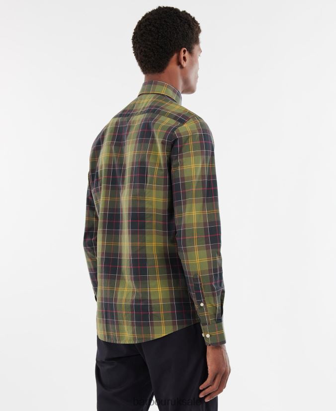 Kippford Tailored Shirt Barbour Men R08LB6398 Clothing Dress Tartan
