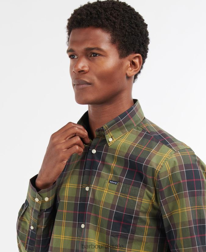 Kippford Tailored Shirt Barbour Men R08LB6398 Clothing Dress Tartan