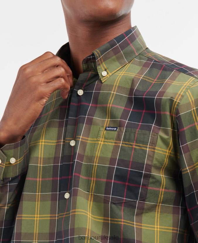 Kippford Tailored Shirt Barbour Men R08LB6398 Clothing Dress Tartan