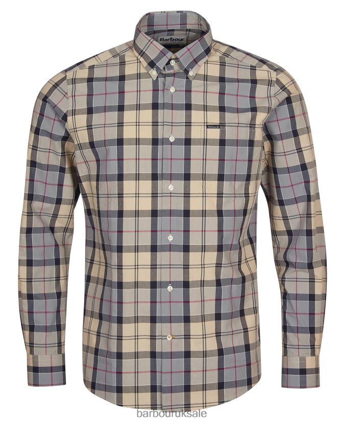 Kippford Tailored Shirt Barbour Men R08LB6425 Clothing Dress Tartan