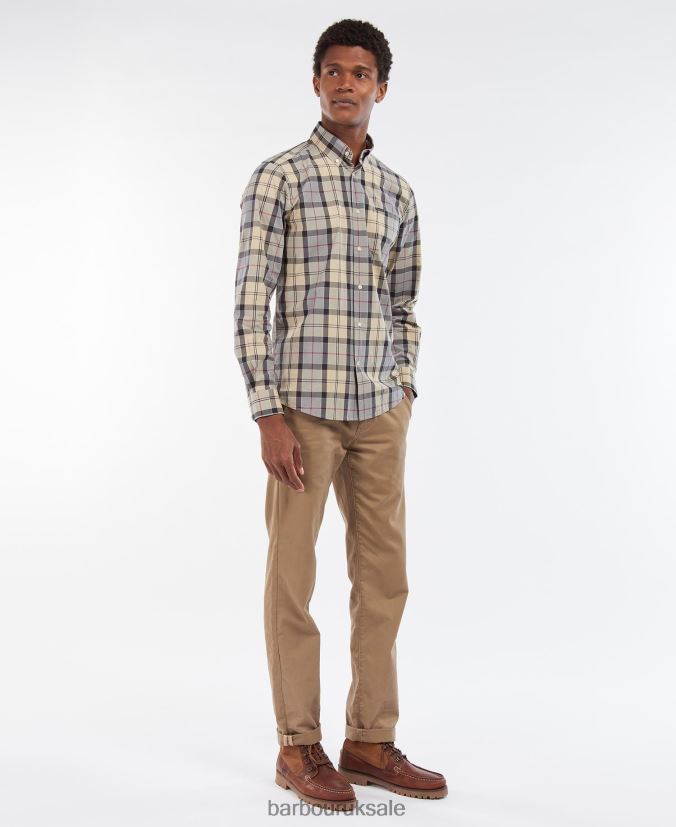 Kippford Tailored Shirt Barbour Men R08LB6425 Clothing Dress Tartan